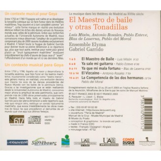 El maestro de baile y otras tonadillas..